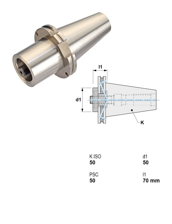 Picture of Canela Tool 13.218.50.50/070 CAT50 PCS "Capto" C5 1.9685 50.00mm 2.7559 Gauge Length